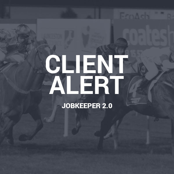 Unfortunately the end is near for some (JobKeeper 1.0 ends on Sunday 27 September) especially given the rescheduled Magic Millions sale in July making it difficult for vendors.